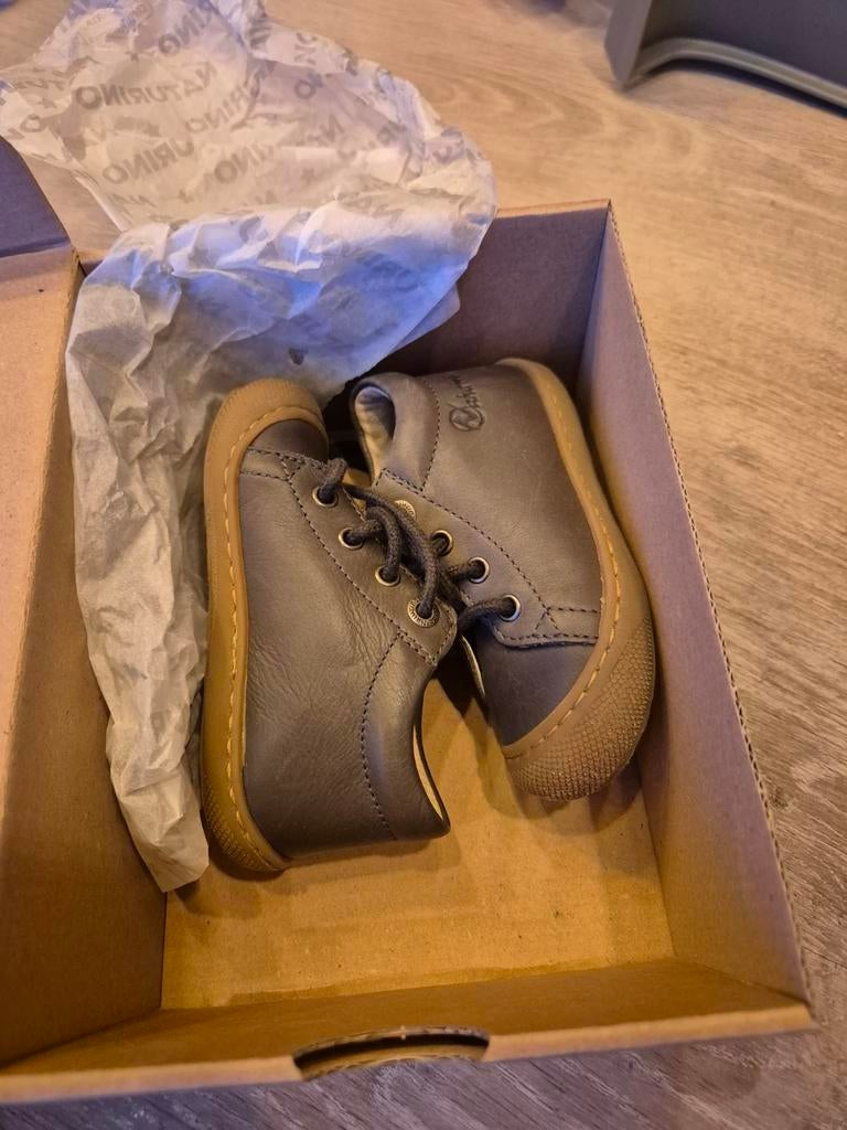 Naturino leren schoentjes voor baby, maat 21, Schoentjes, Jongetje of Meisje, Ophalen of Verzenden, Zo goed als nieuw