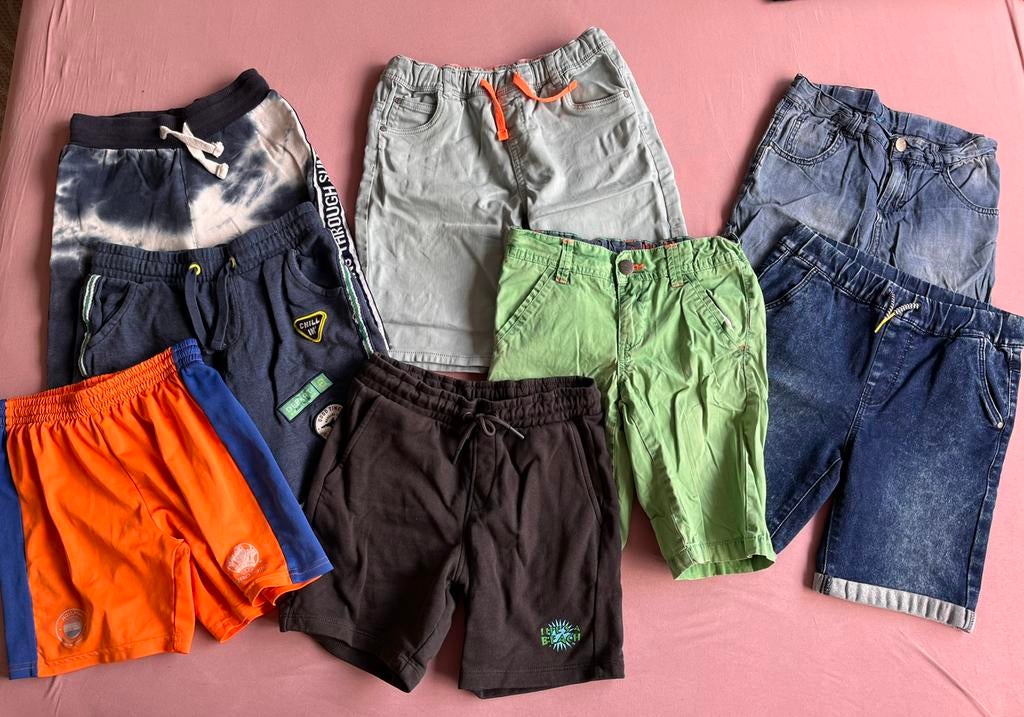 8 korte broeken voor jongens maat 134-140, Kinderen en Baby's, Kinderkleding | Maat 134, Ophalen of Verzenden, Gebruikt, Jongen