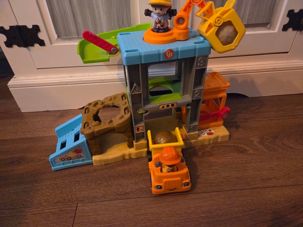 Fisher-Price Little People Bouwplaats met geluid, Ophalen, Gebruikt, Speelset, Met geluid