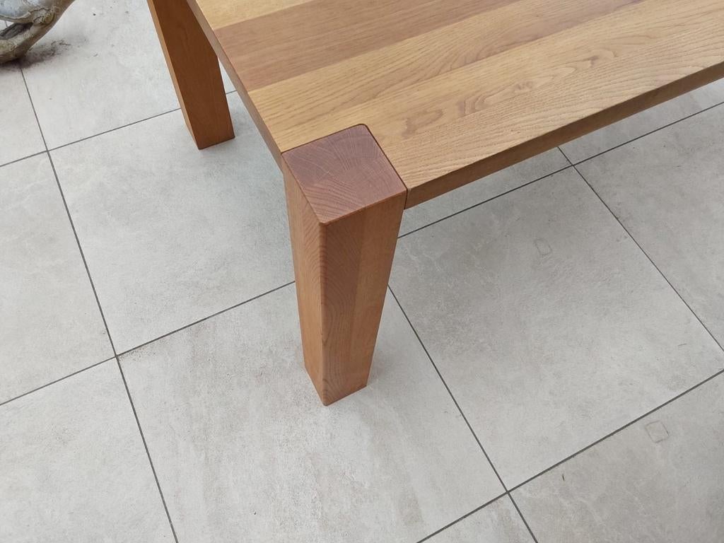 Massief eiken eettafel - Zeer netjes, Huis en Inrichting, Tafels | Eettafels, Ophalen, Eikenhout, 200 cm of meer, 50 tot 100 cm