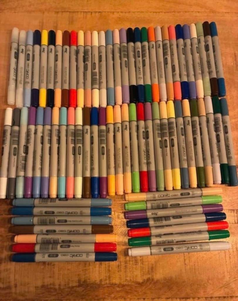 Copic ciao alcohol markers, Hobby en Vrije tijd, Ophalen of Verzenden, Gebruikt, Potlood of Stift