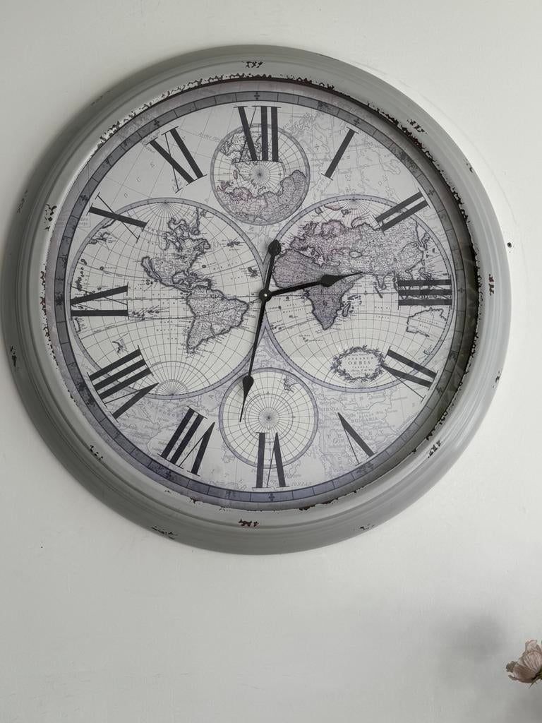 Grote klok 90cm, Ophalen of Verzenden, Zo goed als nieuw, Wandklok