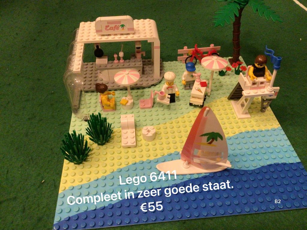 Lego 6411 Paradisa Strandcafé, Kinderen en Baby's, Speelgoed | Duplo en Lego, Gebruikt, Overige thema's, Lego, Ophalen of Verzenden