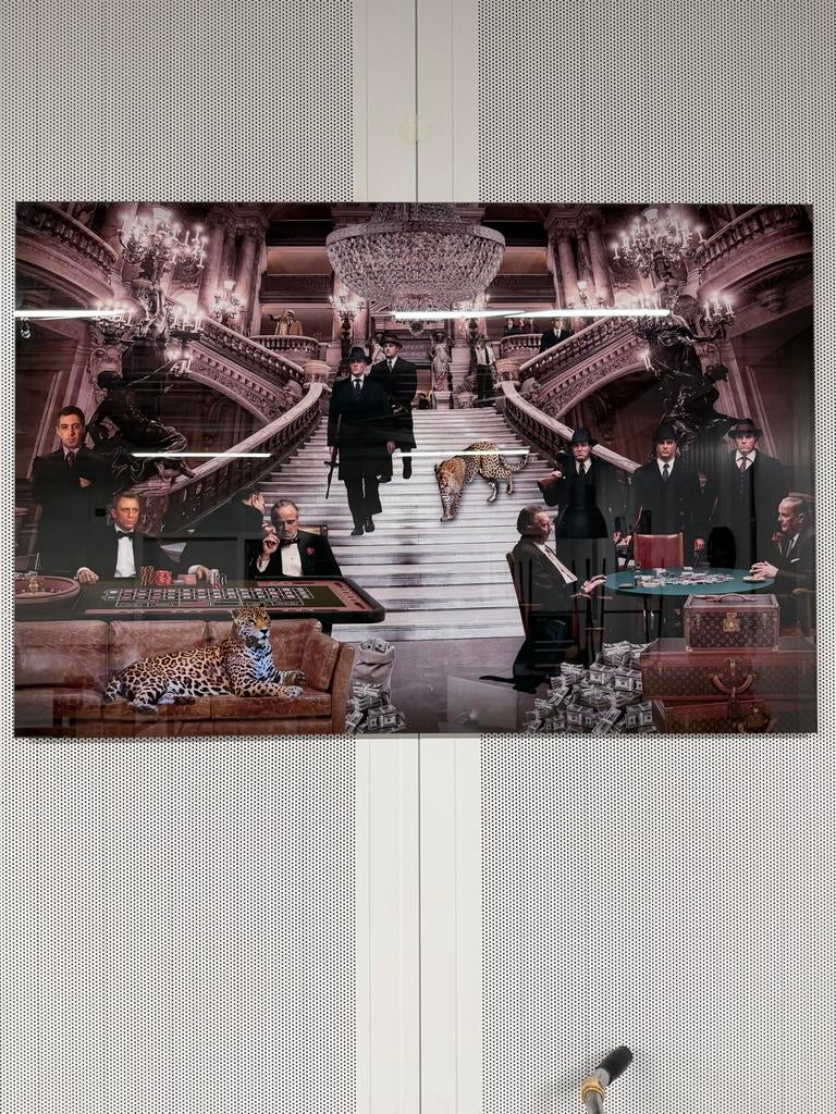 Mooie collectie glasschilderijen, Gebruikt, Ophalen of Verzenden, Schilderij, 100 tot 125 cm