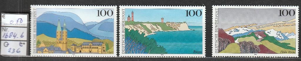 Bund Beelden uit Duitsland Michel 1684-6 Nr.256p, Verzenden, 1990 tot heden, Postfris