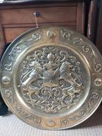 Groot koperen wapenbord, Antiek en Kunst, Ophalen of Verzenden