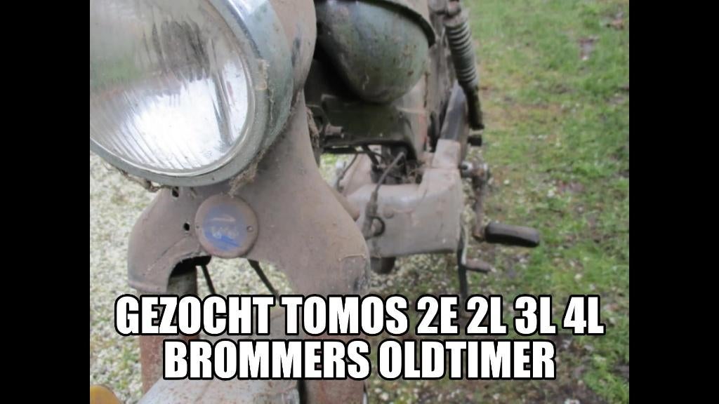 Gezocht  tomos 2L 3L 2E 4L { 4TL } brommers en onderdelen, Fietsen en Brommers, Ophalen, Gebruikt, Overige typen, Tomos