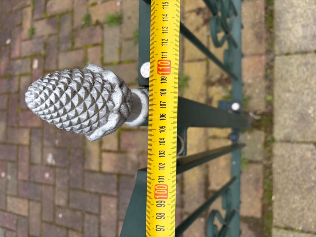 Smeedijzeren hekwerk prima staat, Tuin en Terras, Tuinhekken en Hekwerk, Ophalen of Verzenden, Gebruikt, IJzer, Sierhekwerk