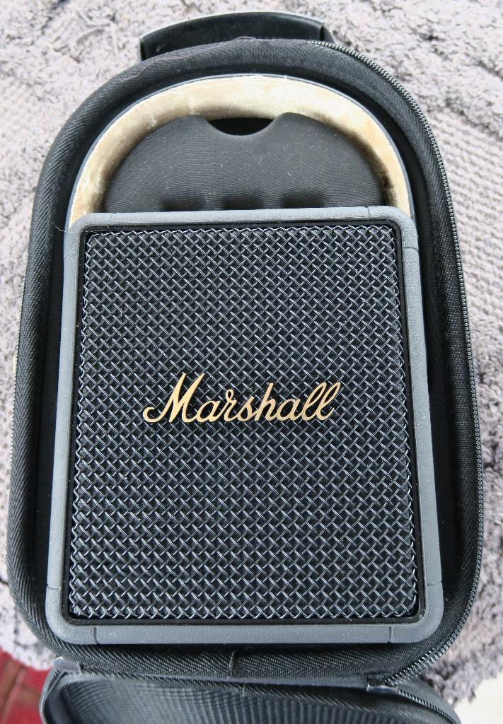 Marshall Stockwell II Bluethoot  speaker in mooie opbergcase, Overige merken, Overige typen, Ophalen of Verzenden, Zo goed als nieuw