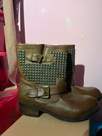 Boots - laarzen - bruin - studs - 39, Kleding | Dames, Schoenen, Bruin, Verzenden, Lage of Enkellaarzen, Zo goed als nieuw