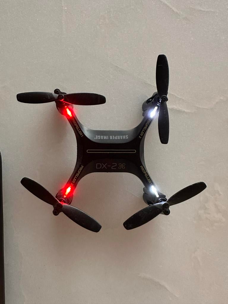 Sharper Image DX-2 stunt drone 2.4 GHz, Gebruikt, Overige merken, Verlichting, Speelgoeddrone