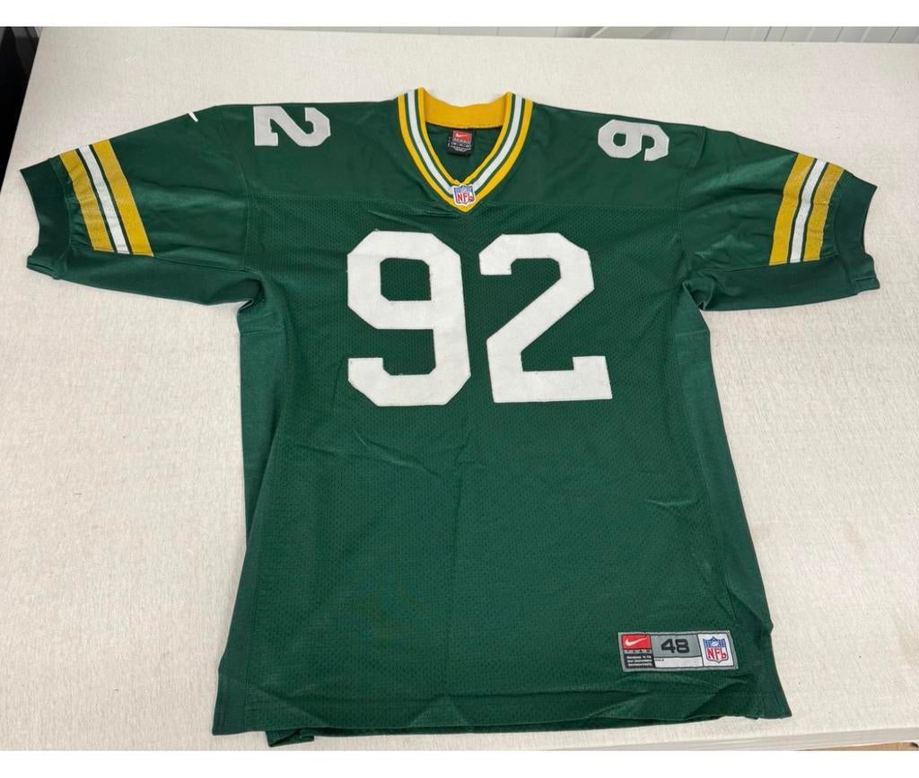 Authentic Reggie White Jersey Green Bay Packers Jersey 52, Verzamelen, Sportartikelen en Voetbal, Shirt, Ophalen of Verzenden