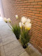 2 grote pluimplanten siergrasplanten kunstplanten in pot, Ophalen, Zo goed als nieuw