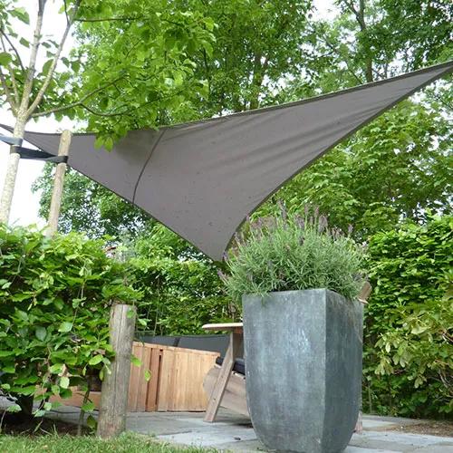 Polyester zonnescherm/schaduwdoek 3x3x3m incl. Bevestiging, Tuin en Terras, Ophalen of Verzenden, Nieuw