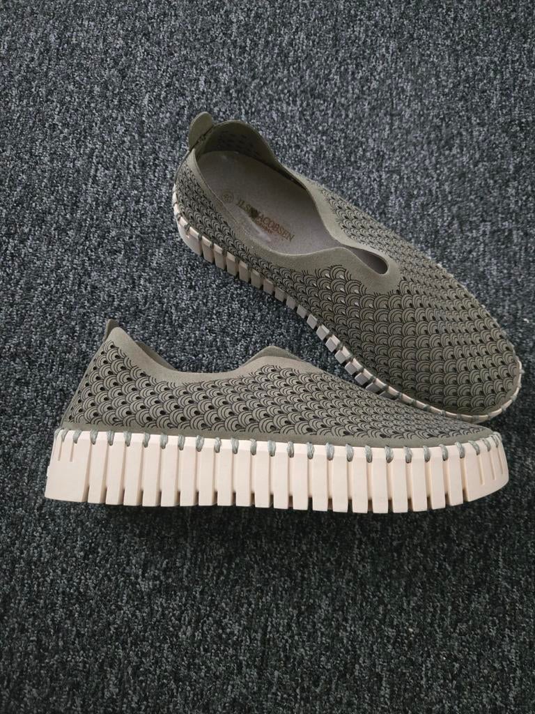 Ilse Jacobsen Hornbæk Instappers Maat 40 - Zo goed als nieuw, Kleding | Dames, Ophalen of Verzenden, Zo goed als nieuw, Groen