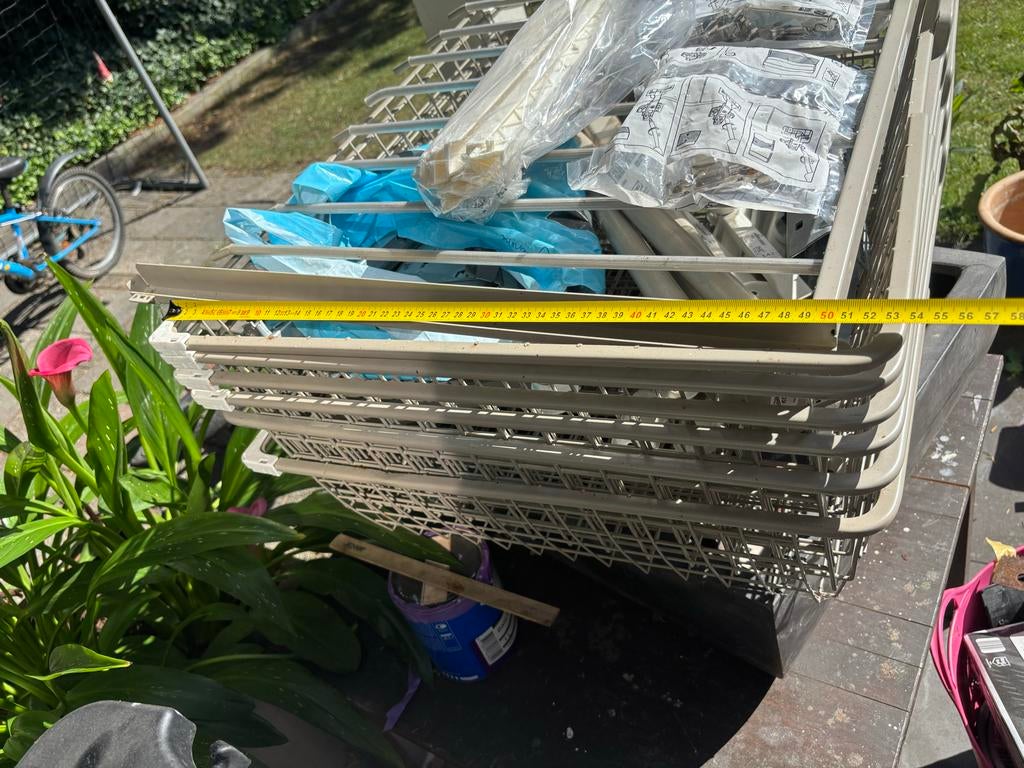 IKEA kast onderdelen - Manden en rails, Ophalen, Gebruikt