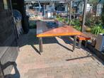 Buiten Tuintafel, Tuin en Terras, Ophalen, Gebruikt, Rechthoekig, Metaal