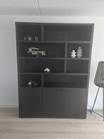 Kast Barcelona Goossens zwart, Ophalen, 200 cm of meer, Eikenhout, Zo goed als nieuw