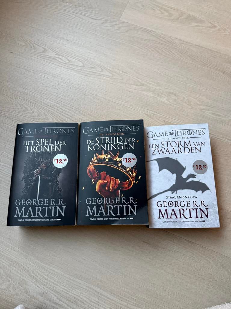 Game of Thrones boeken deel 1 t/m 3 (Nederlandstalig), Boeken, Ophalen of Verzenden, Gelezen, Nederland