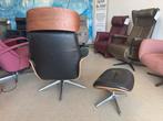 Flexlux Clement relaxfauteuil met hocker relax stoel, Ophalen of Verzenden, Zo goed als nieuw, Leer, Gratis bezorging regio Utrecht