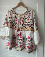 Bohemian geborduurd kleurrijke blouse vest jasje M, Kleding | Dames, Blouses en Tunieken, Ophalen of Verzenden, Zo goed als nieuw