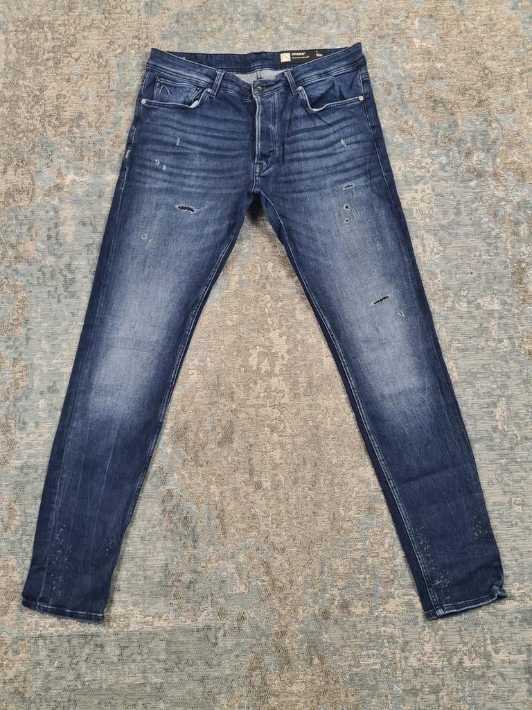 Chasin EGO Cobalt W34 L32 Slim STRETCH Bronno3432 Blauw, Blauw, Zo goed als nieuw, W33 - W34 (confectie 48/50), Generaal Vetterstraat 67, 1059 BT Amsterdam