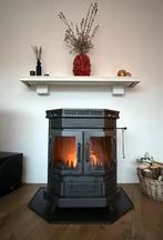 Barbas Rosolo houtkachel met vloerplaat 7kw, Ophalen, Gebruikt, Houtkachel, Inbouw