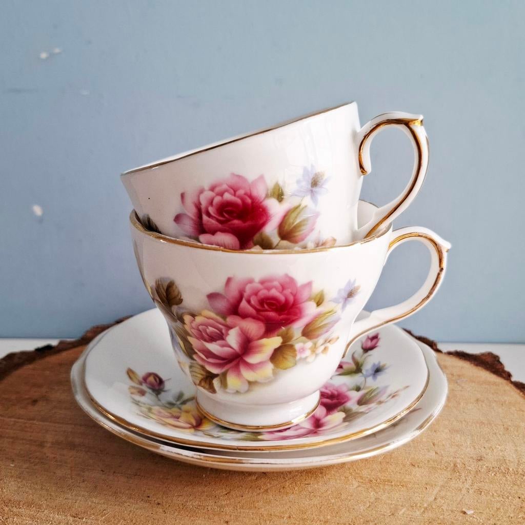 Duchess, set heren en dames kop en schotel, Antiek en Kunst, Ophalen of Verzenden