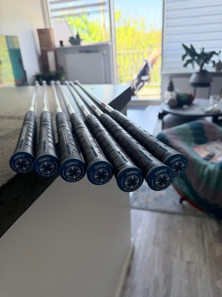 Takomo iron 201 pw/4, kbs stiff staal, cp2 jumbo grip, Ophalen, Zo goed als nieuw, Set