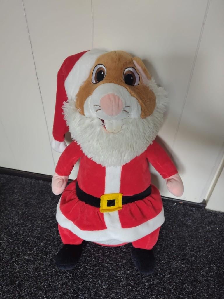 Knuffel Kersthamster AH, Kinderen en Baby's, Speelgoed | Knuffels en Pluche, Hamster, Ophalen of Verzenden, Zo goed als nieuw