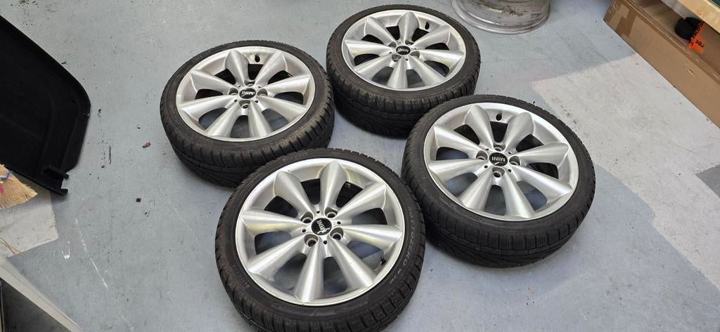 2 sets 17 inch Mini Cooper velgen 4x100 orgineel, Ophalen, 17 inch, 205 mm, Winterbanden