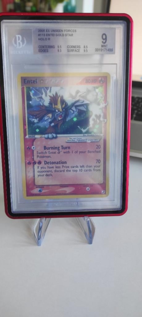Entei goldstar BGS 9, Ophalen of Verzenden, Zo goed als nieuw, Losse kaart, Foil