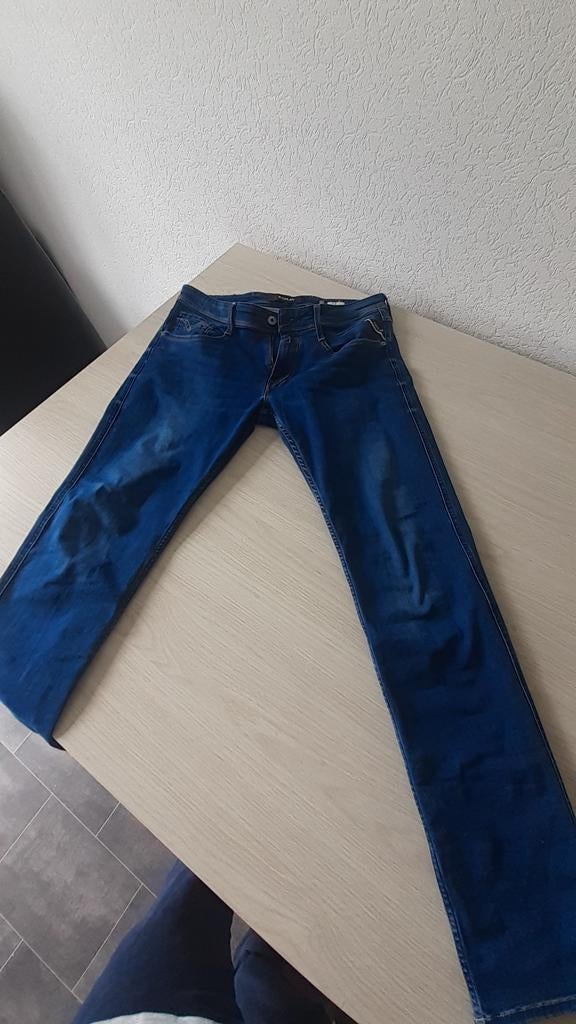 Replay Anbass spijkerbroek, Kleding | Heren, Spijkerbroeken en Jeans, Zo goed als nieuw, W33 - W34 (confectie 48/50), Blauw, Ophalen of Verzenden