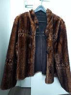 Nerts bontjas kort model, Kleding | Dames, Ophalen of Verzenden, Zo goed als nieuw, Bruin