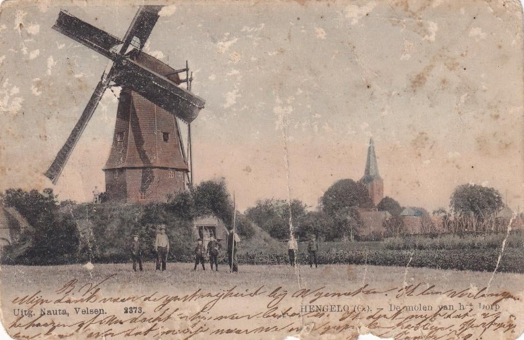 Hengelo, Molen, Gelderland., Verzenden, Voor 1920, Gelopen, Gelderland