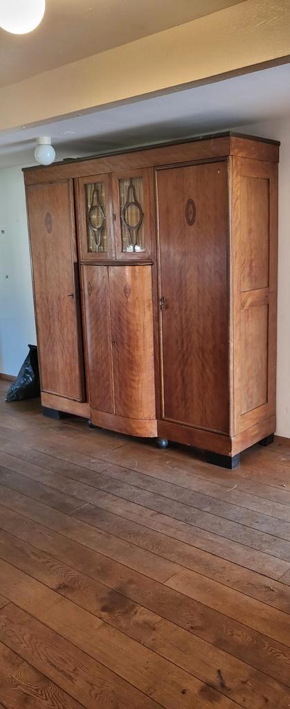 Prachtige Art Deco Antieke Linnenkast, Antiek en Kunst, Antiek | Meubels | Kasten, Ophalen of Verzenden