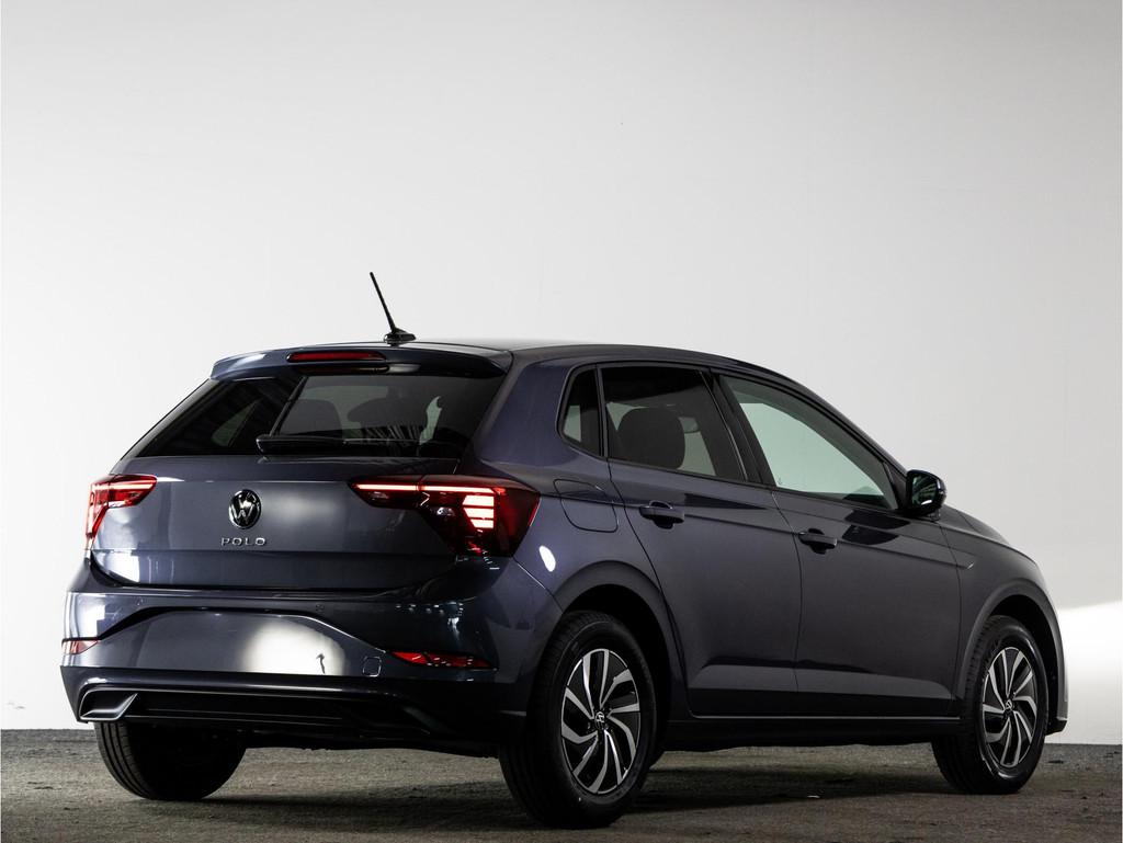 Volkswagen Polo Life Edition 1.0 TSI 95pk | Climate control, Voorwielaandrijving, Adaptive Cruise Control, Stof, Zwart