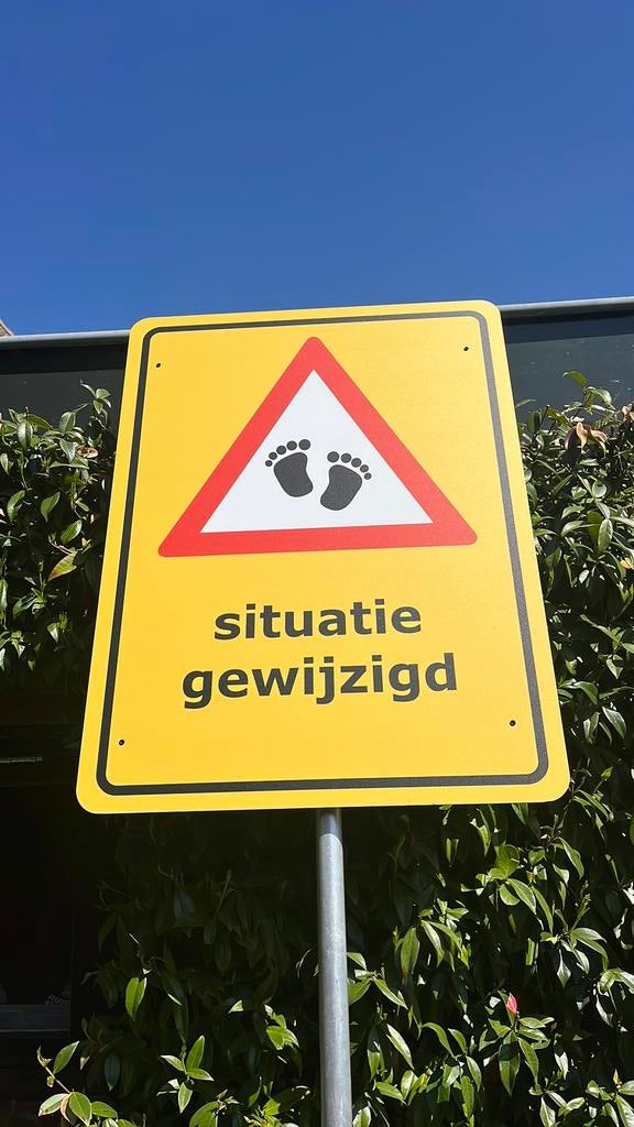 Geboortebord, Ophalen, Zo goed als nieuw, Geboortebord