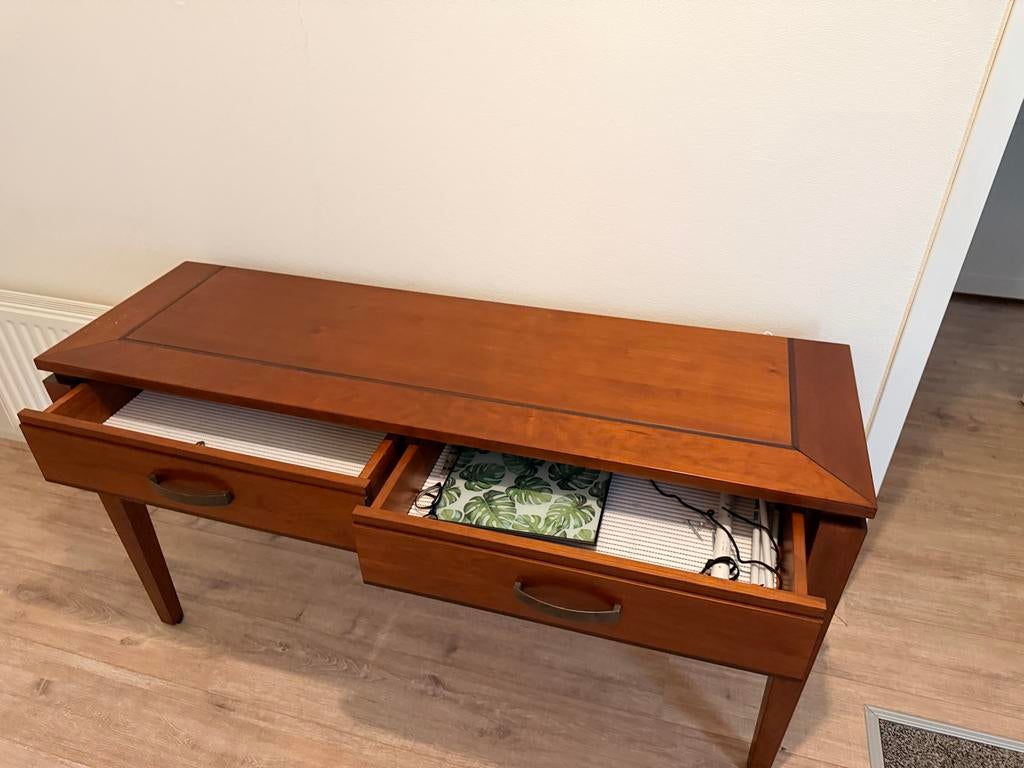 Elegante Kersenhouten Sidetable met Lades, Huis en Inrichting, Tafels | Sidetables, Gebruikt, 100 tot 150 cm, Ophalen of Verzenden