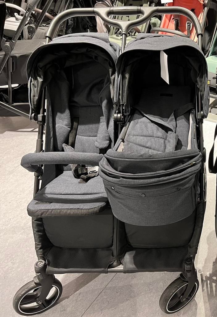 Duo wandelwagen/buggy Easygo - antraciet, Ophalen, Zo goed als nieuw, Kinderwagen of Buggy
