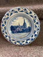 Delfts Blauw wandbord Maria Kerk Dieren 1925, Antiek en Kunst, Ophalen of Verzenden