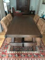 eettafel met vier stoelen, Huis en Inrichting, Tafels | Eettafels, Eikenhout, Zo goed als nieuw, 150 tot 200 cm, Vier personen