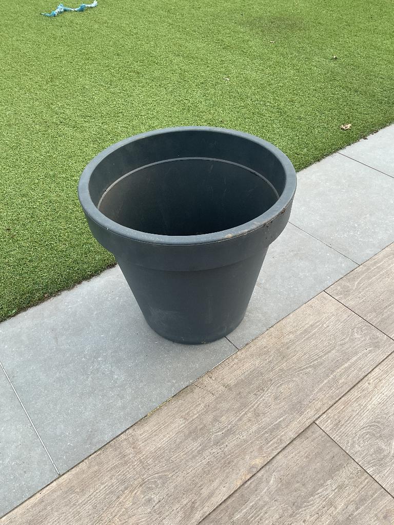 Kunststof bloempot, Tuin en Terras, Ophalen, Kunststof, 40 cm of meer, Rond
