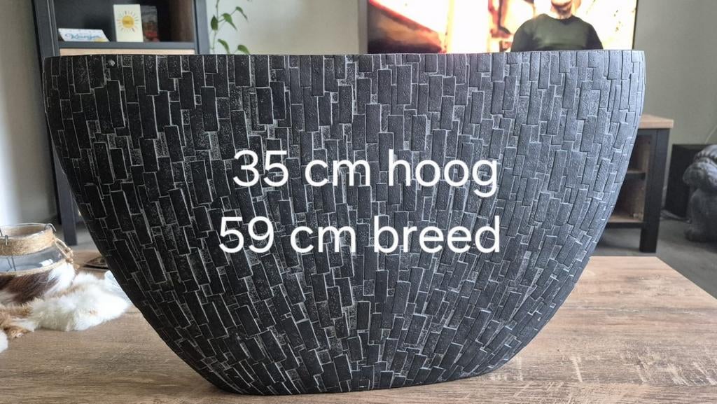 Twee zo goed als nieuwe bloempotten, Ophalen of Verzenden, Zo goed als nieuw, Balkon, Overige vormen