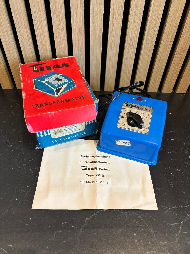 Titan Perfekt Type 808M transformator Marklin, Overige merken, Transformator of Voeding, Gebruikt, Gelijkstroom of Wisselstroom