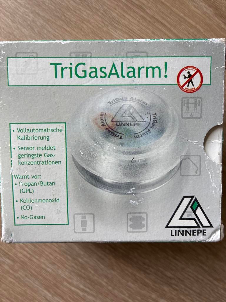 TriGasAlarm gasmelder, Ophalen of Verzenden, Zo goed als nieuw, Detector, Sensor of Melder, Overige soorten