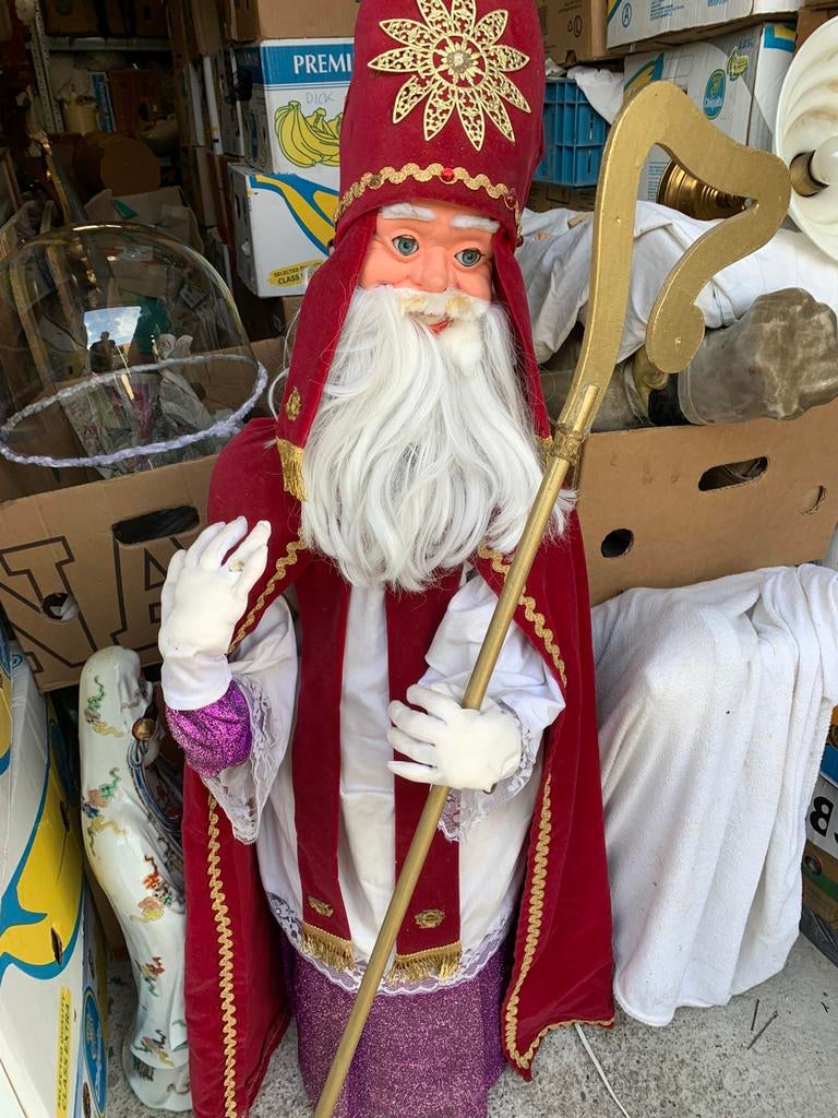 Mechanische etalage sinterklaas, Diversen, Sinterklaas, T, Ophalen of Verzenden, Zo goed als nieuw, N