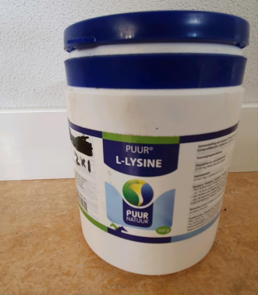 Puur L-lysine 450 gr, Dieren en Toebehoren, Ophalen of Verzenden, Nieuw