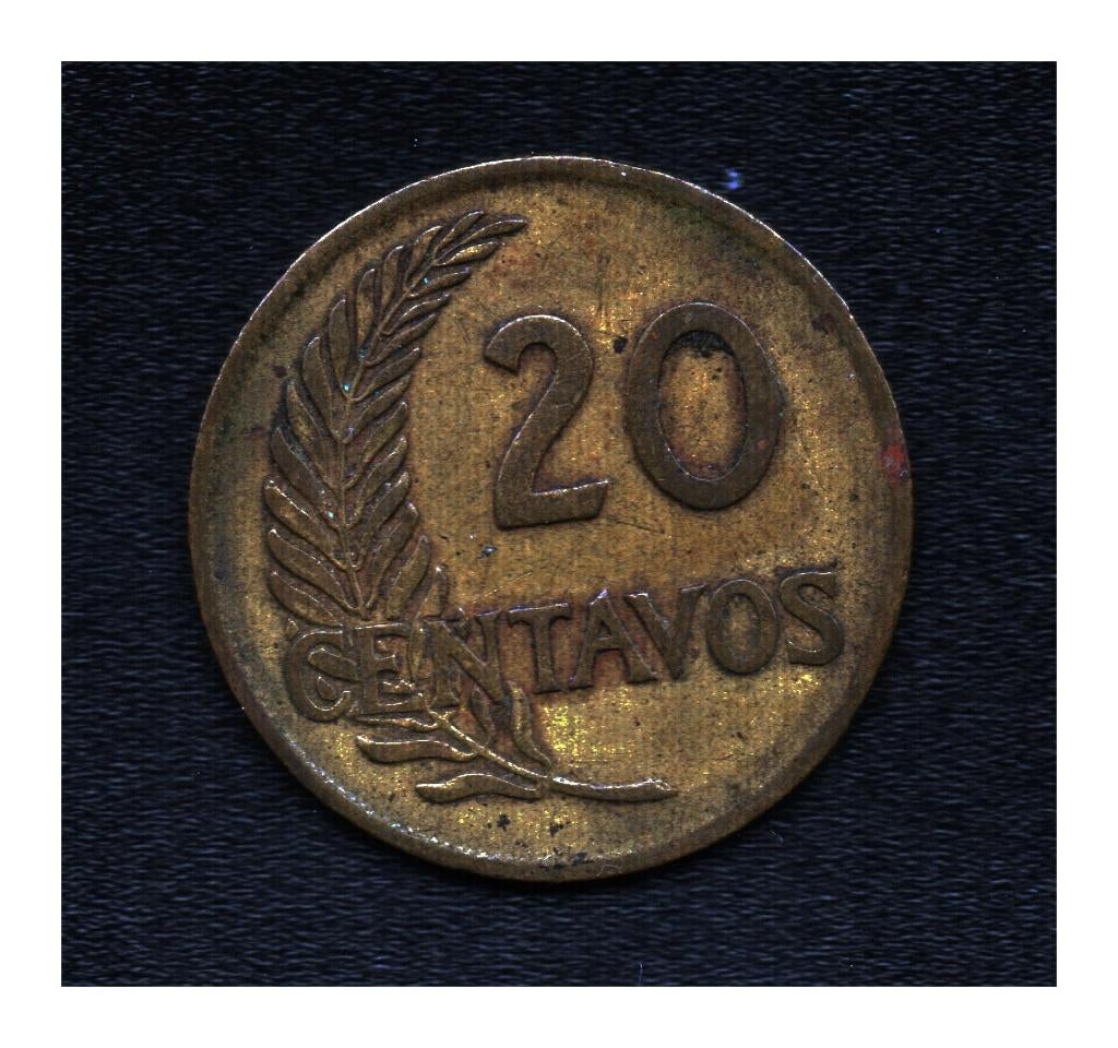 20 centavos Peru 1960 (M232), Postzegels en Munten, Munten | Amerika, Ophalen of Verzenden, Zuid-Amerika, Losse munt