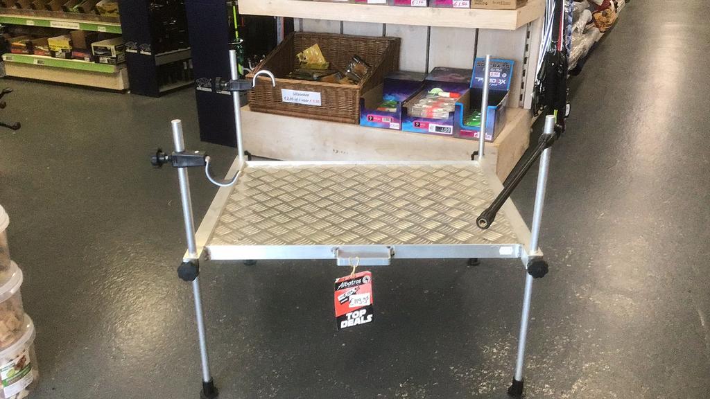 Plateau verstelbaar aluminium, Watersport en Boten, Hengelsport | Witvissen, Nieuw, Overige typen, Ophalen